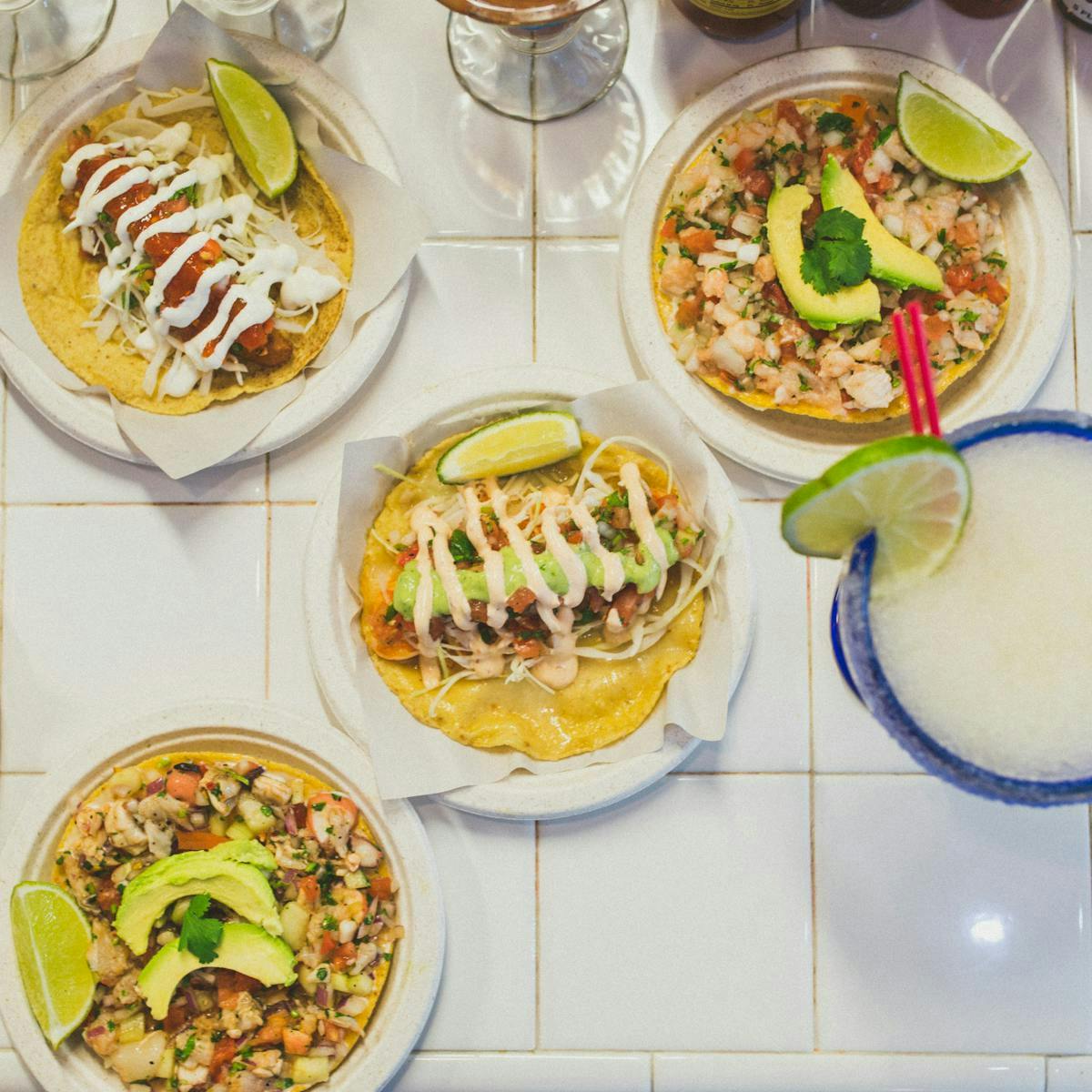 food on a table
